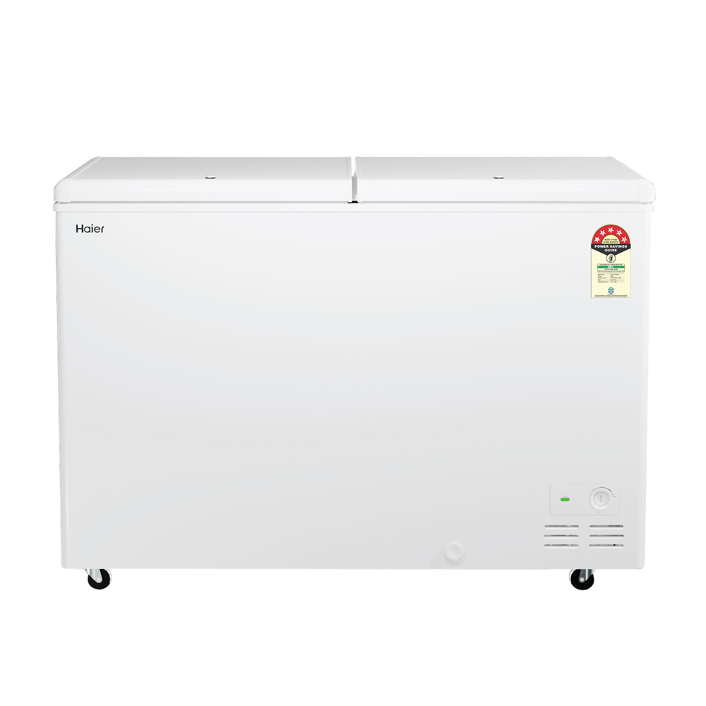 Haier Deep Freezer 410L, Hard Top Convertible Double Door (White)